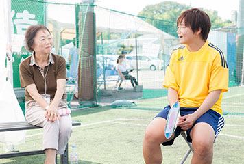 大野選手とひさこ先生