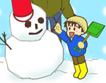 雪遊び