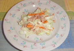 お手軽！トマト味のシーフードスープ