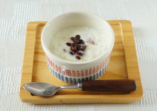 りんごと小豆のヨーグルト
