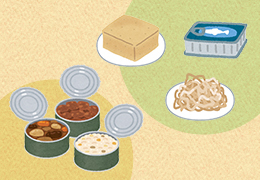 保存食を活用して簡単ごはんを作ろう